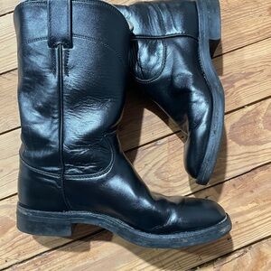 Justin Boots Black Leather Women’s Boots